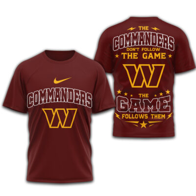 Washington Commanders | Premium NFL Rule The Field 3D Shirt