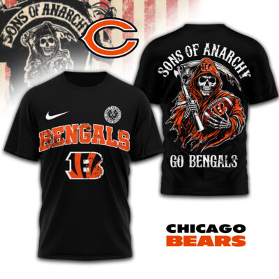 Cincinnati Bengals | Premium NFL Sons of Anarchy 3D Shirt