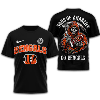 Alternative view of Cincinnati Bengals | Premium NFL Sons of Anarchy 3D Shirt