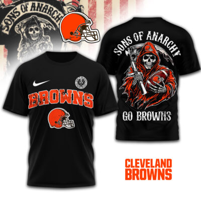 Cleveland Browns | Premium NFL Sons of Anarchy 3D Shirt - M