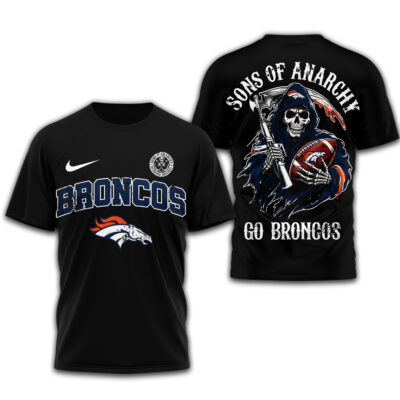Alternative view of Denver Broncos | Premium NFL Sons of Anarchy 3D Shirt