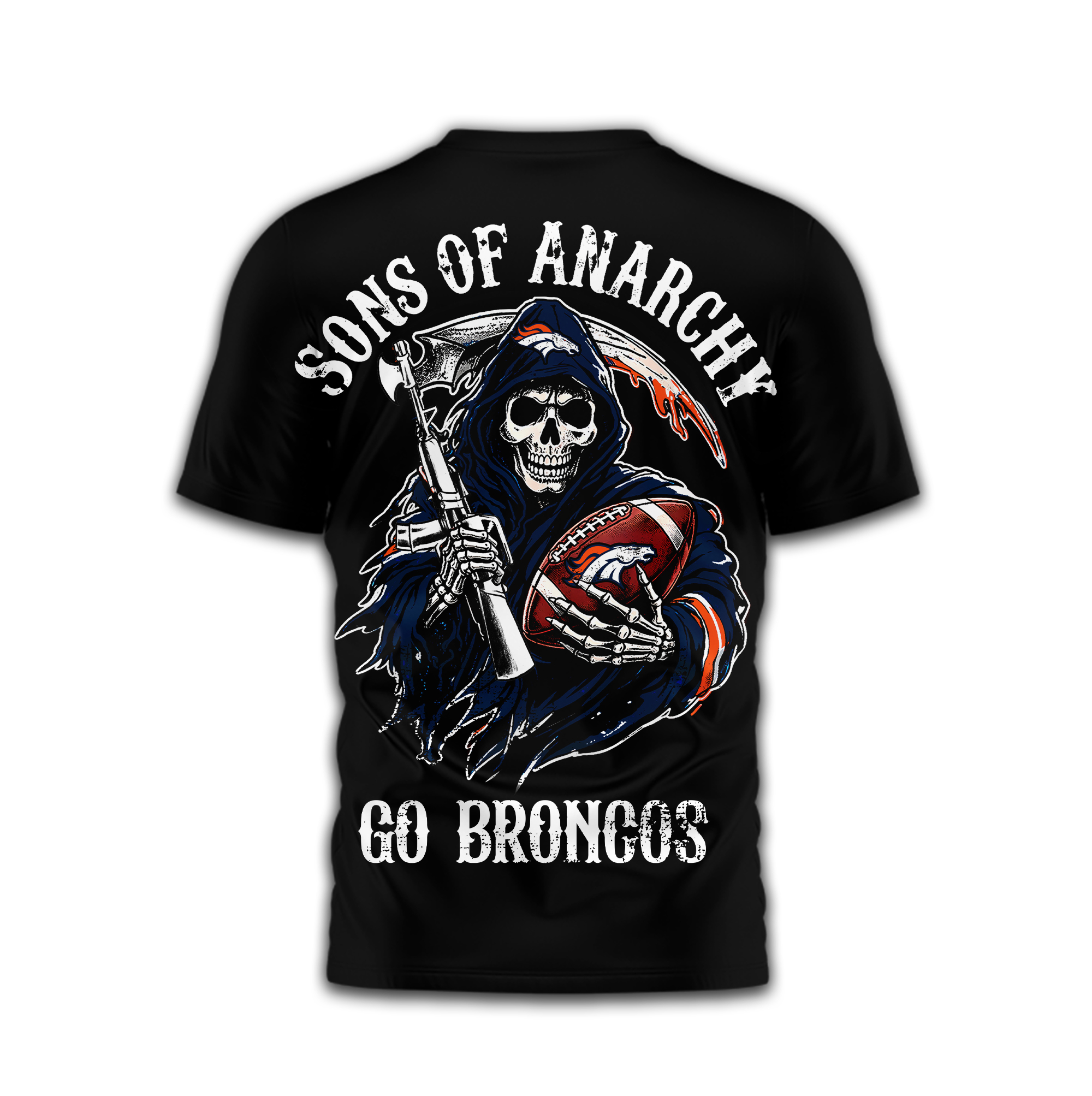 Denver Broncos | Premium NFL Sons of Anarchy 3D Shirt - Image 4