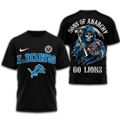 Alternative view of Detroit Lions | Premium NFL Sons of Anarchy 3D Shirt