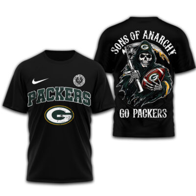 Alternative view of Green Bay Packers | Premium NFL Sons of Anarchy 3D Shirt