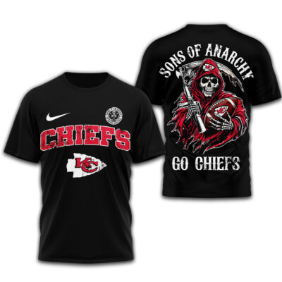 Alternative view of Kansas City Chiefs | Premium NFL Sons of Anarchy 3D Shirt