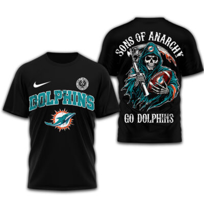 Alternative view of Miami Dolphins | Premium NFL Sons of Anarchy 3D Shirt