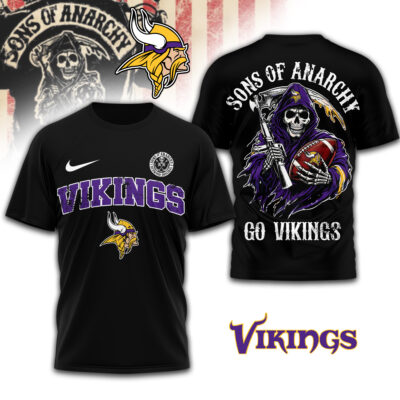 Minnesota Vikings | Premium NFL Sons of Anarchy 3D Shirt - S