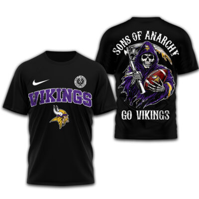 Alternative view of Minnesota Vikings | Premium NFL Sons of Anarchy 3D Shirt