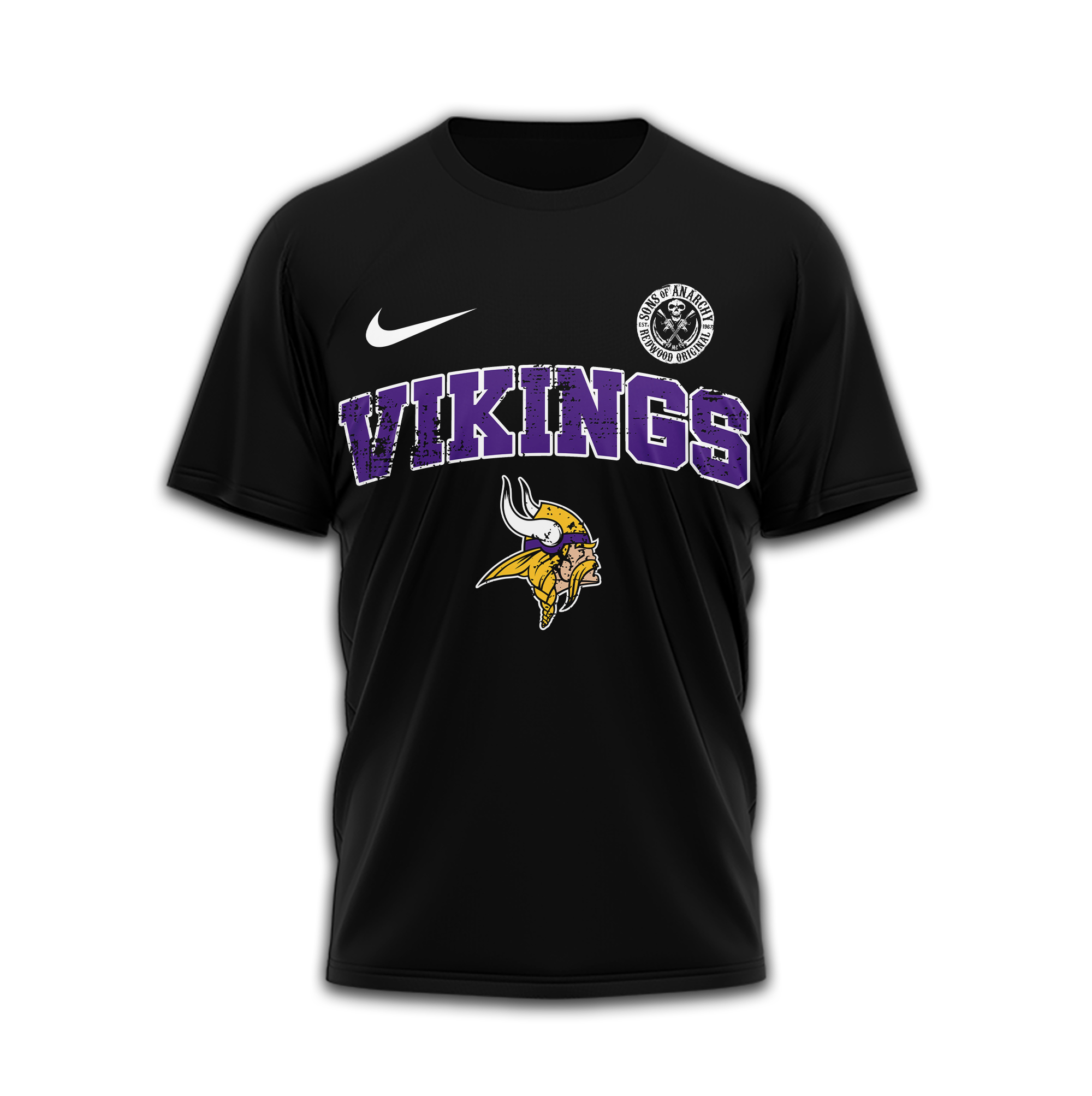 Minnesota Vikings | Premium NFL Sons of Anarchy 3D Shirt - Image 3