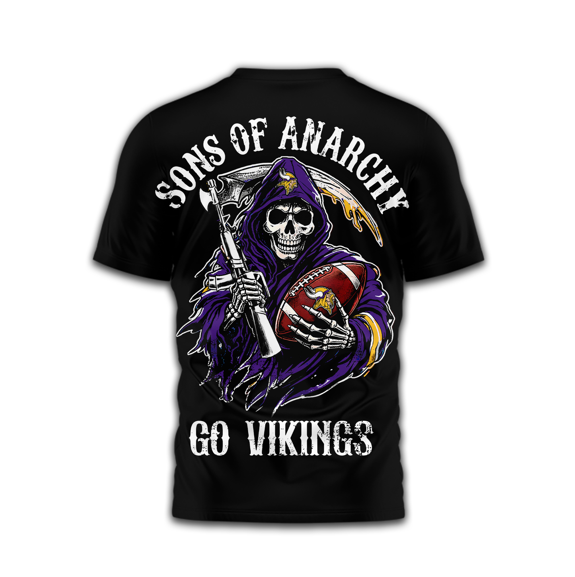 Minnesota Vikings | Premium NFL Sons of Anarchy 3D Shirt - Image 4