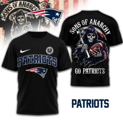 New England Patriots | Premium NFL Sons of Anarchy 3D Shirt - XL