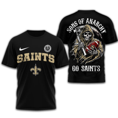 Alternative view of New Orleans Saints | Premium NFL Sons of Anarchy 3D Shirt