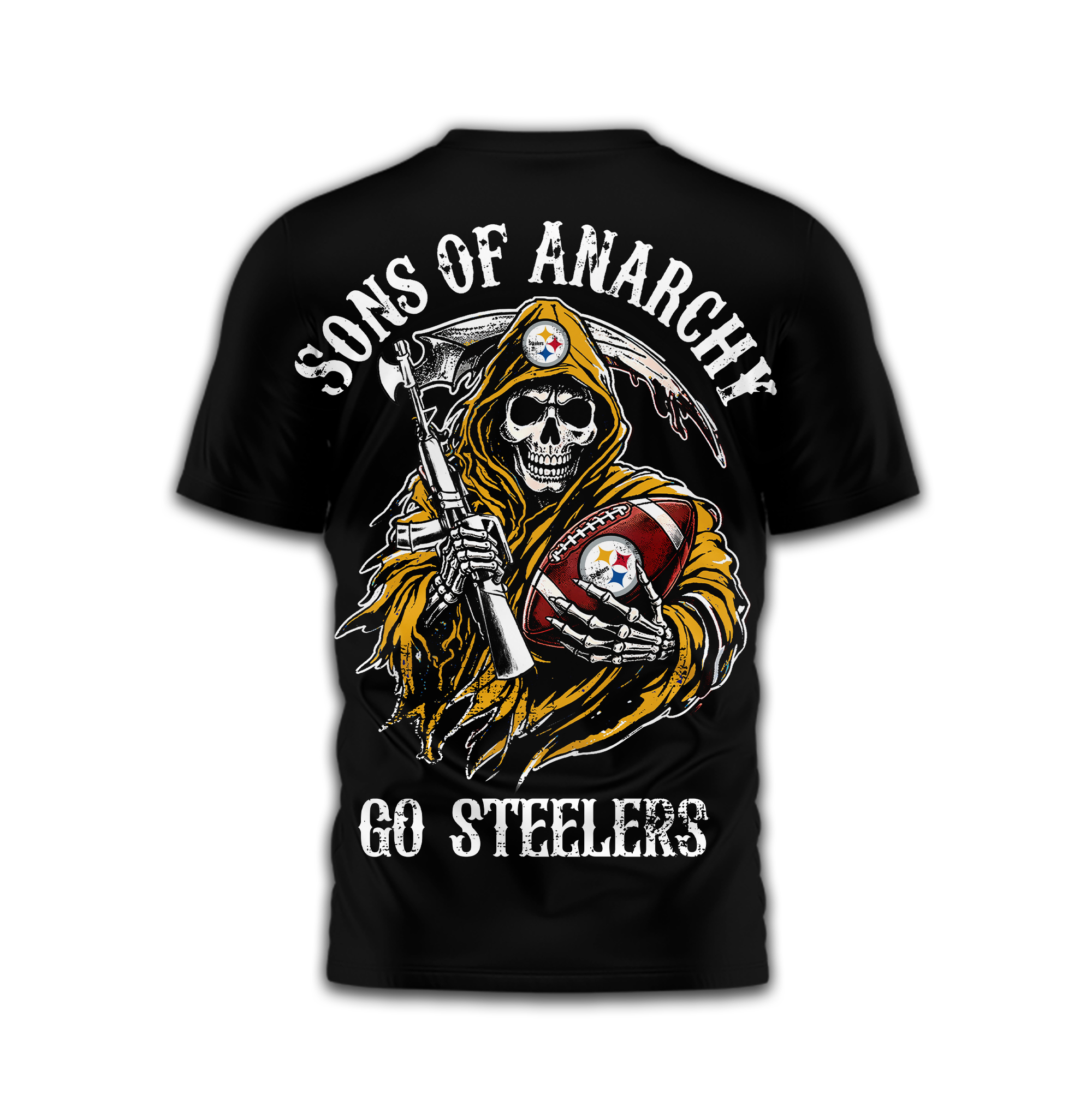 Pittsburgh Steelers | Premium NFL Sons of Anarchy 3D Shirt - Image 4