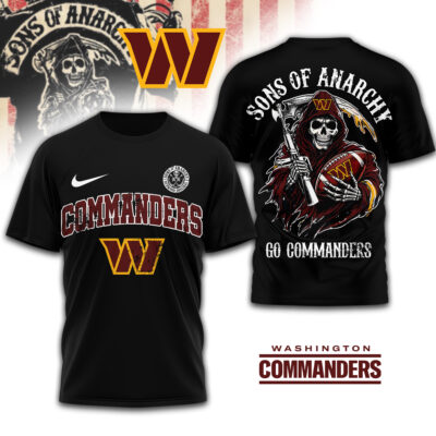 Washington Commanders | Premium NFL Sons of Anarchy 3D Shirt