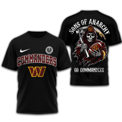 Alternative view of Washington Commanders | Premium NFL Sons of Anarchy 3D Shirt
