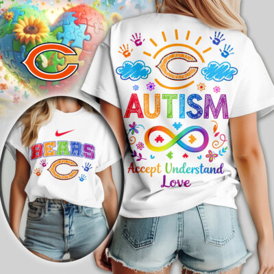 Chicago Bears | Premium NFL National Autism Acceptance Month Women Shirt