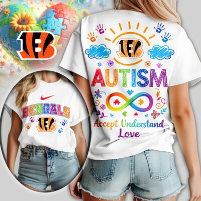 Cincinnati Bengals | Premium NFL National Autism Acceptance Month Women Shirt