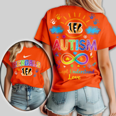 Cincinnati Bengals | Premium NFL National Autism Acceptance Month Women Shirt