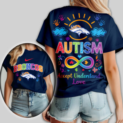 Denver Broncos | Premium NFL National Autism Acceptance Month Women Shirt