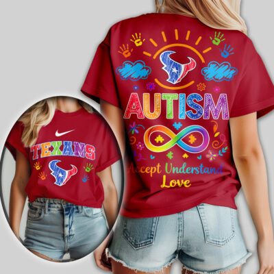 Houston Texans | Premium NFL National Autism Acceptance Month Women Shirt
