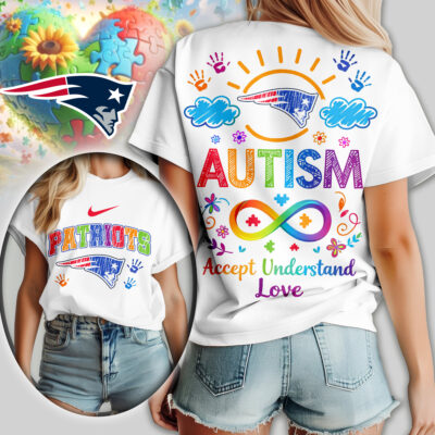 New England Patriots | Premium NFL National Autism Acceptance Month Women Shirt