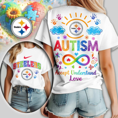 Pittsburgh Steelers | Premium NFL National Autism Acceptance Month Women Shirt