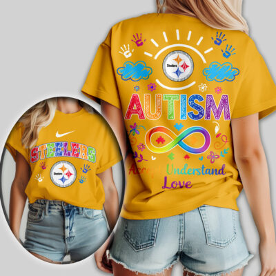 Pittsburgh Steelers | Premium NFL National Autism Acceptance Month Women Shirt