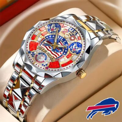 Buffalo Bills | Prermium NFL 250 Years Of America Fashion Design Men Watch