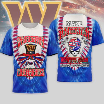 Washington Commanders | Premium NFL Grateful Dead 250 Years Of America 3D Shirt