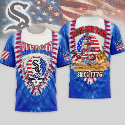 Chicago White Sox | Premium MLB Grateful Dead 250 Years Of America 3D Shirt