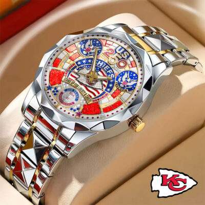 Kansas City Chiefs | Prermium NFL 250 Years Of America Fashion Design Men Watch - Default Title