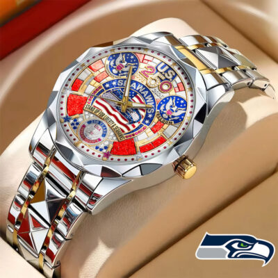 Seattle Seahawks | Prermium NFL 250 Years Of America Fashion Design Men Watch