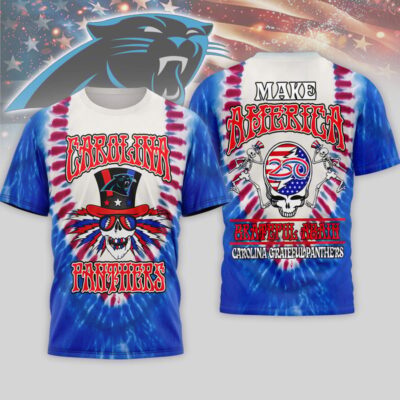 Carolina Panthers | Premium NFL Grateful Dead 250 Years Of America 3D Shirt