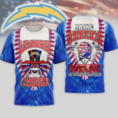Los Angeles Chargers | Premium NFL Grateful Dead 250 Years Of America 3D Shirt