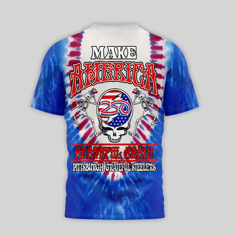 San Francisco 49ers | Premium NFL Grateful Dead 250 Years Of America 3D Shirt - Image 3