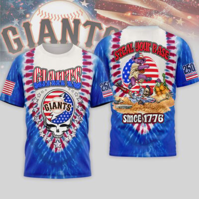 San Francisco Giants | Premium MLB Grateful Dead 250 Years Of America 3D Shirt - M