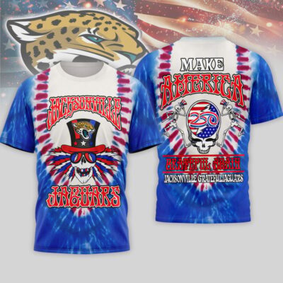 Jacksonville Jaguars | Premium NFL Grateful Dead 250 Years Of America 3D Shirt