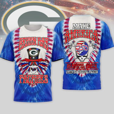 Green Bay Packers | Premium NFL Grateful Dead 250 Years Of America 3D Shirt