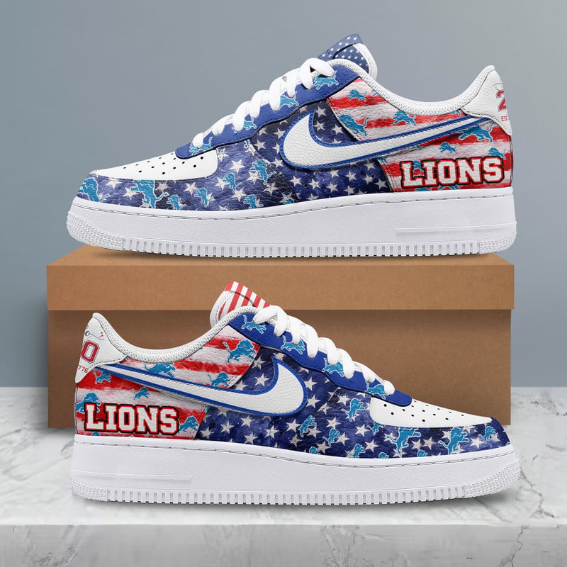 Detroit Lions | Premium NFL 250 Years Of America AF1 Shoes - Image 2