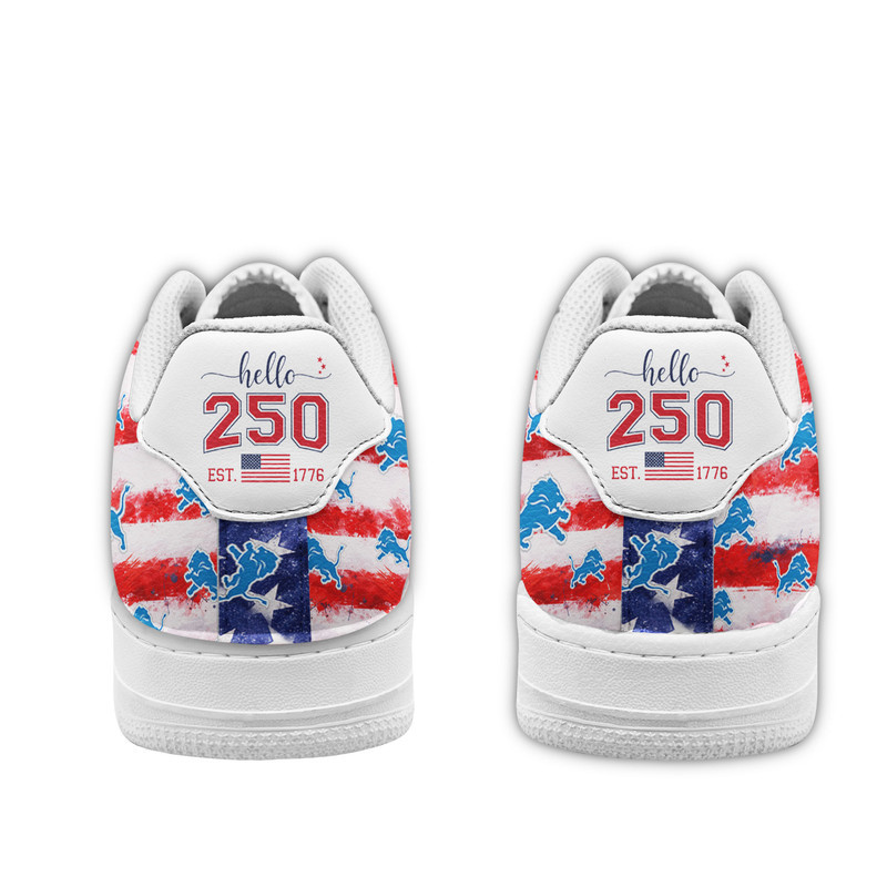 Detroit Lions | Premium NFL 250 Years Of America AF1 Shoes - Image 3