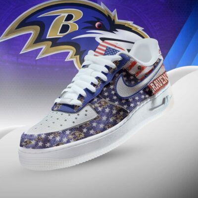 Baltimore Ravens | Premium NFL 250 Years Of America AF1 Shoes