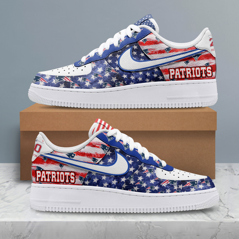 New England Patriots | Premium NFL 250 Years Of America AF1 Shoes - Image 2
