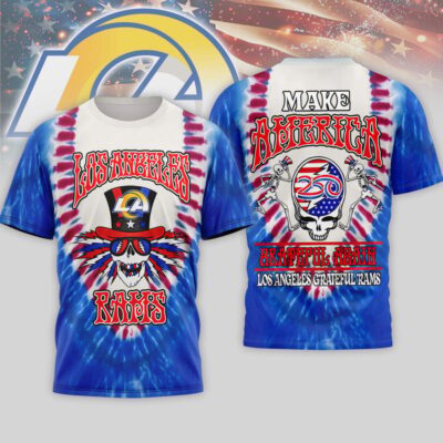 Los Angeles Rams | Premium NFL Grateful Dead 250 Years Of America 3D Shirt