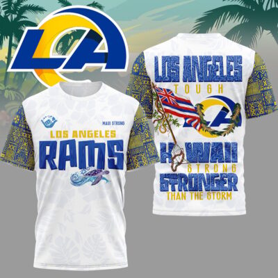 Los Angeles Rams | Premium NFL Hawaii Strong 3D Shirt - 2XL