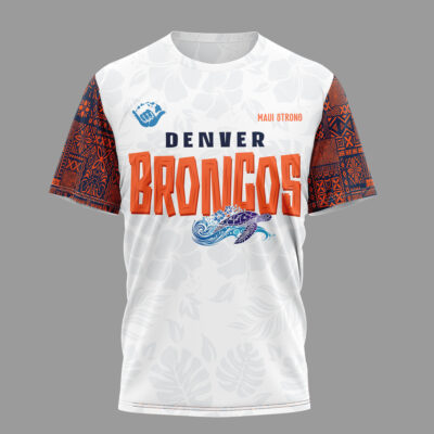 Alternative view of Denver Broncos | Premium NFL Hawaii Strong 3D Shirt