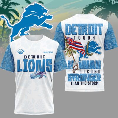 Detroit Lions | Premium NFL Hawaii Strong 3D Shirt