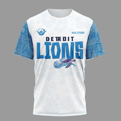 Alternative view of Detroit Lions | Premium NFL Hawaii Strong 3D Shirt