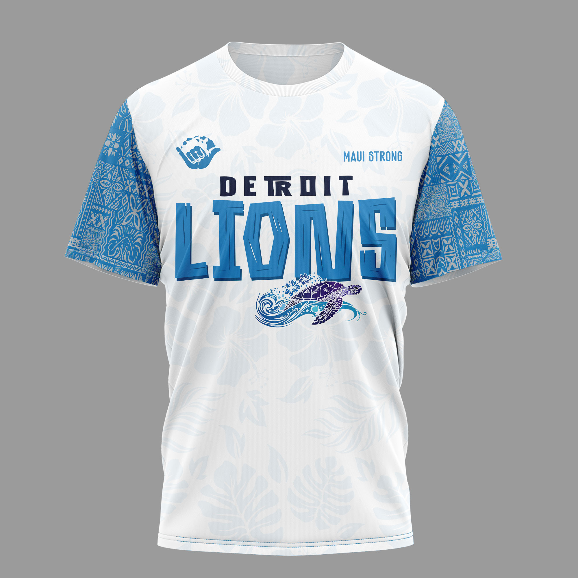 Detroit Lions | Premium NFL Hawaii Strong 3D Shirt - Image 2