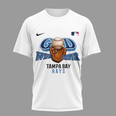 Alternative view of Tampa Bay Rays | Premium MLB In Jesus Name We Play 3D Shirt