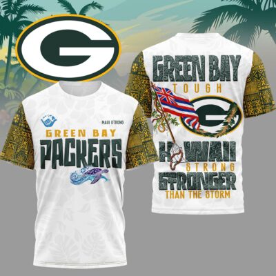 Green Bay Packers | Premium NFL Hawaii Strong 3D Shirt